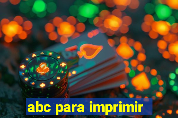 abc para imprimir